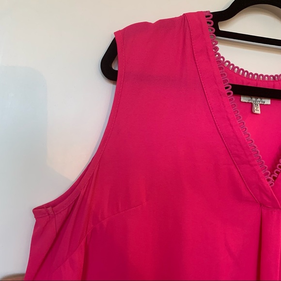 Womens Plus Size MPH Collection Pink Tank Top Cami Blouse 2X - Picture 10 of 12